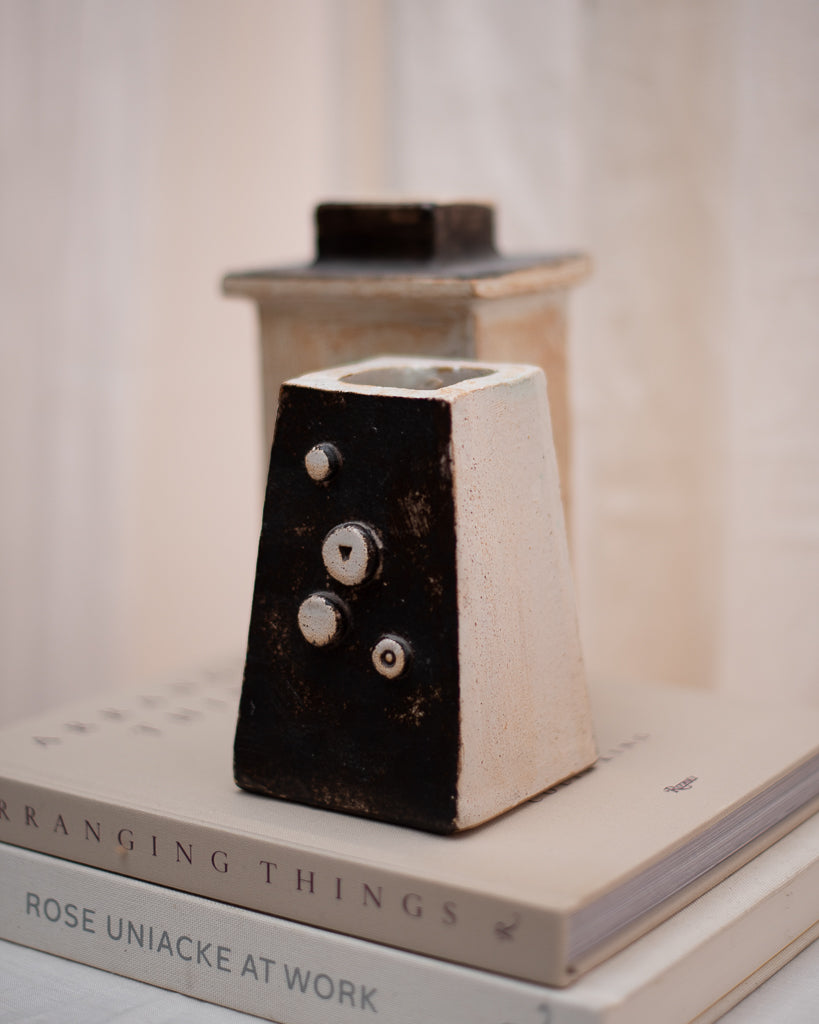 Mid Century Studio Ceramic Pottery Vase Set