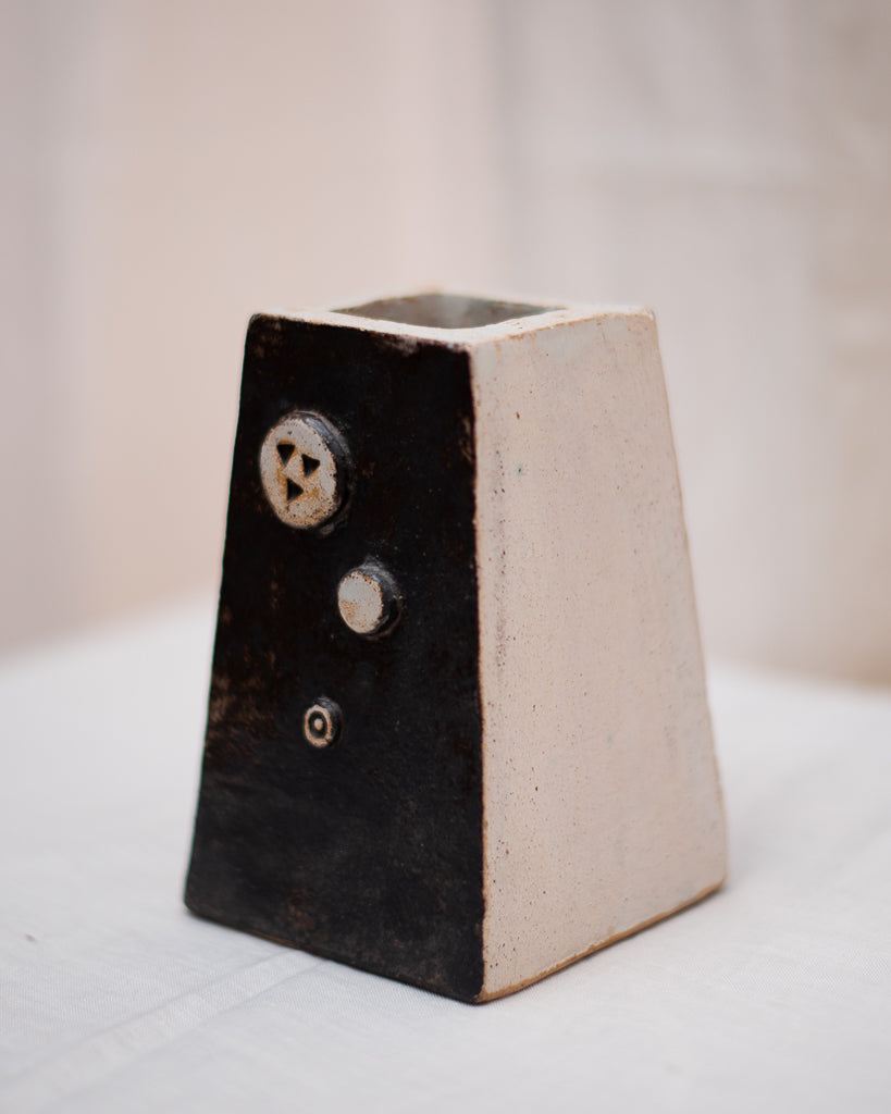 Mid Century Studio Ceramic Pottery Vase Set