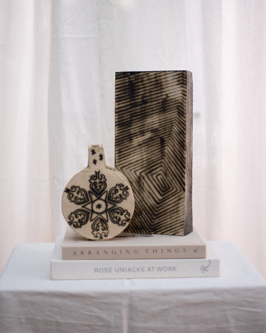 Mid Century Studio Ceramic Pottery Vase Set