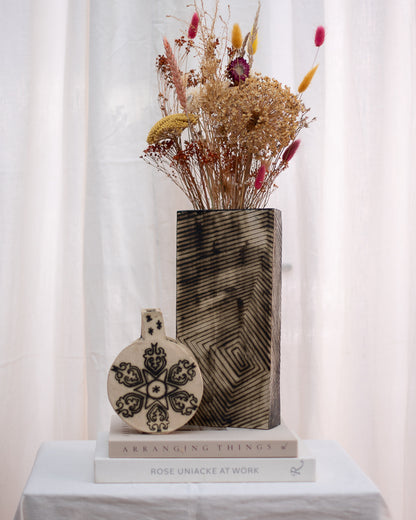 Mid Century Studio Ceramic Pottery Vase Set