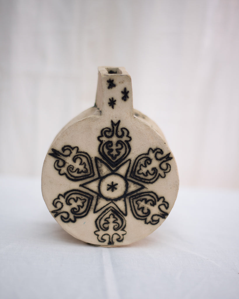 Mid Century Studio Ceramic Pottery Vase Set