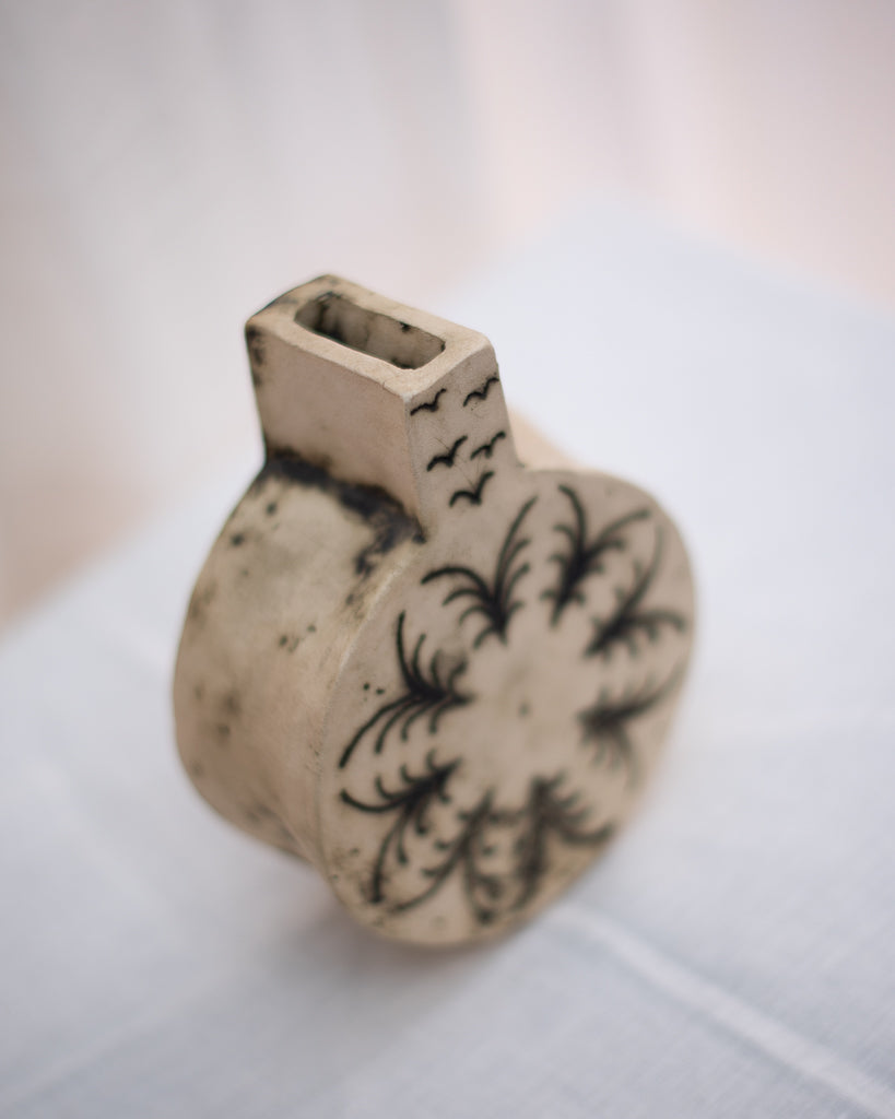 Mid Century Studio Ceramic Pottery Vase Set