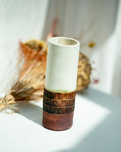Mid Century Brutalist Studio Pottery Vase Set