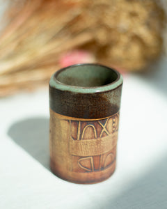 Mid Century Brutalist Studio Pottery Vase Set