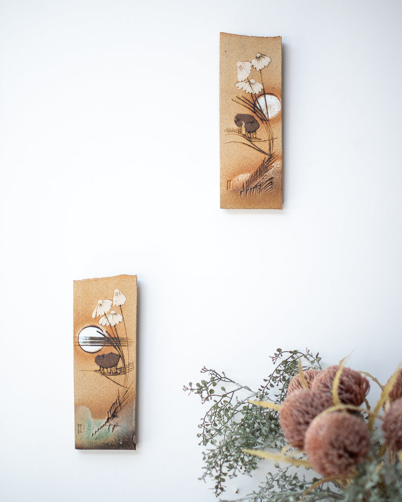 Mid Century Ceramic Decorative Tile Plaque / Wall Art Set Paul Gooderham