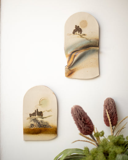Mid Century Ceramic Decorative Tile Plaque / Wall Art Set Paul Gooderham