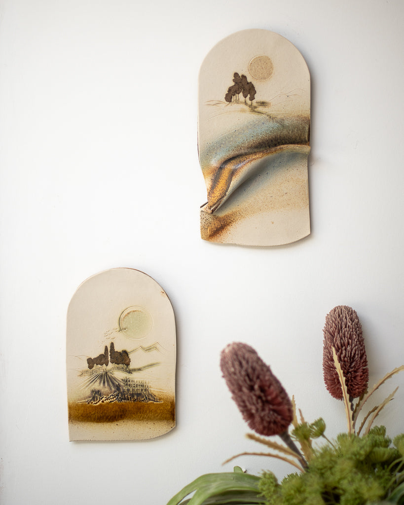 Mid Century Ceramic Decorative Tile Plaque / Wall Art Set Paul Gooderham