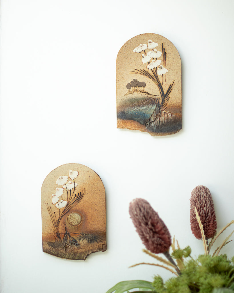 Mid Century Ceramic Decorative Tile Plaque / Wall Art Set Paul Gooderham