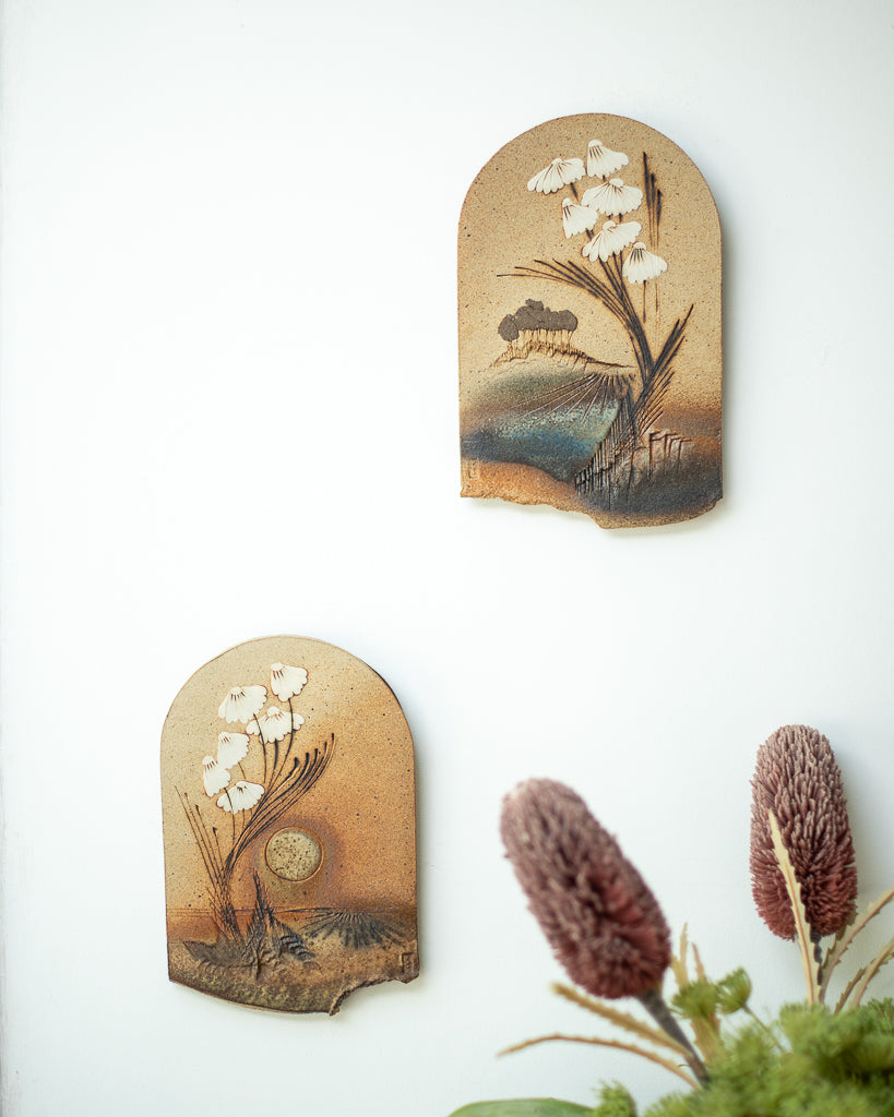 Mid Century Ceramic Decorative Tile Plaque / Wall Art Set Paul Gooderham