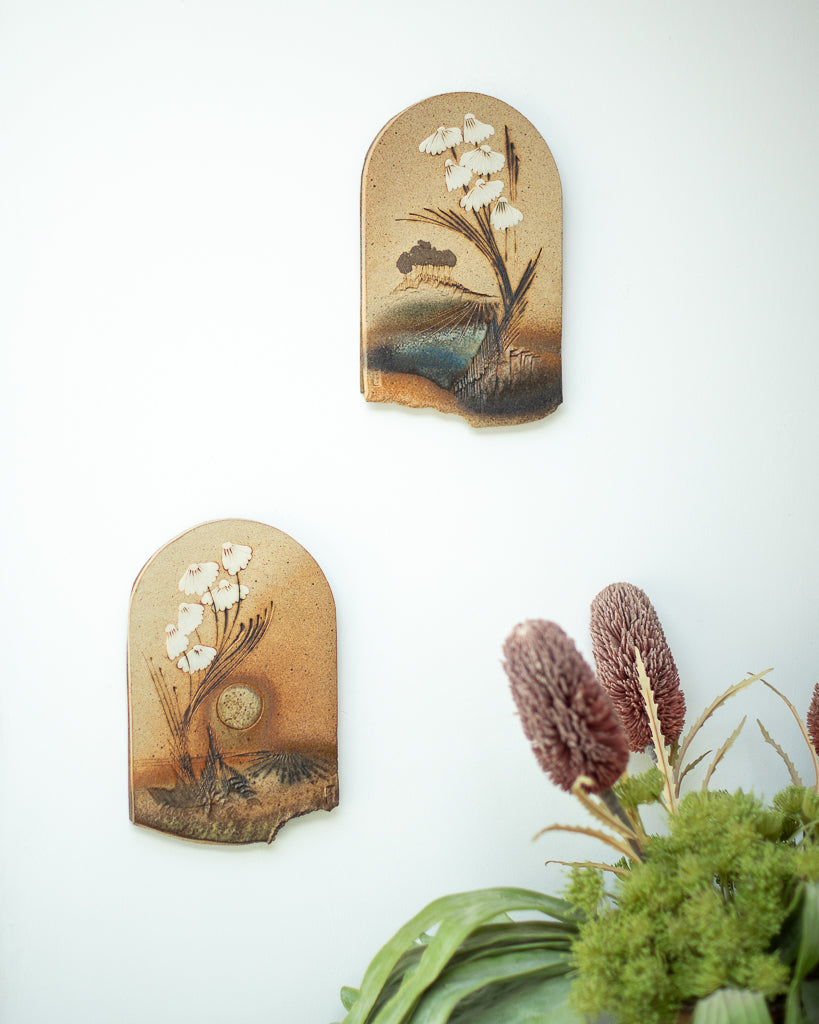 Mid Century Ceramic Decorative Tile Plaque / Wall Art Set Paul Gooderham