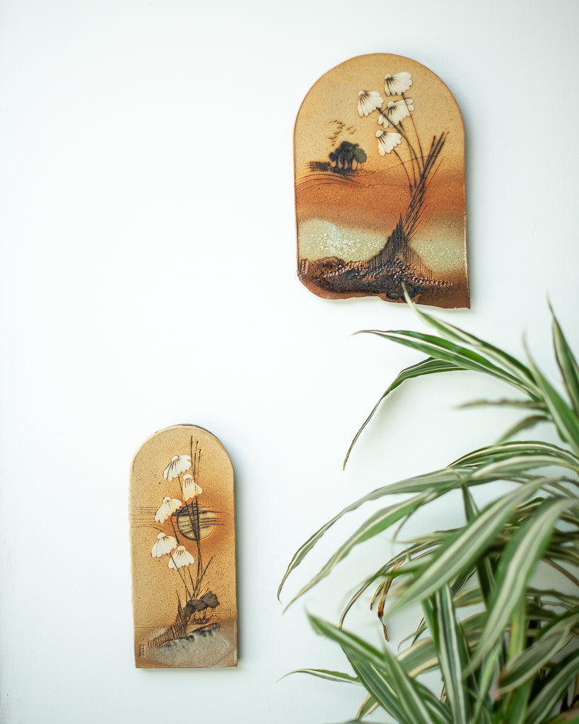 Mid Century Ceramic Decorative Tile Plaque / Wall Art Set Paul Gooderham