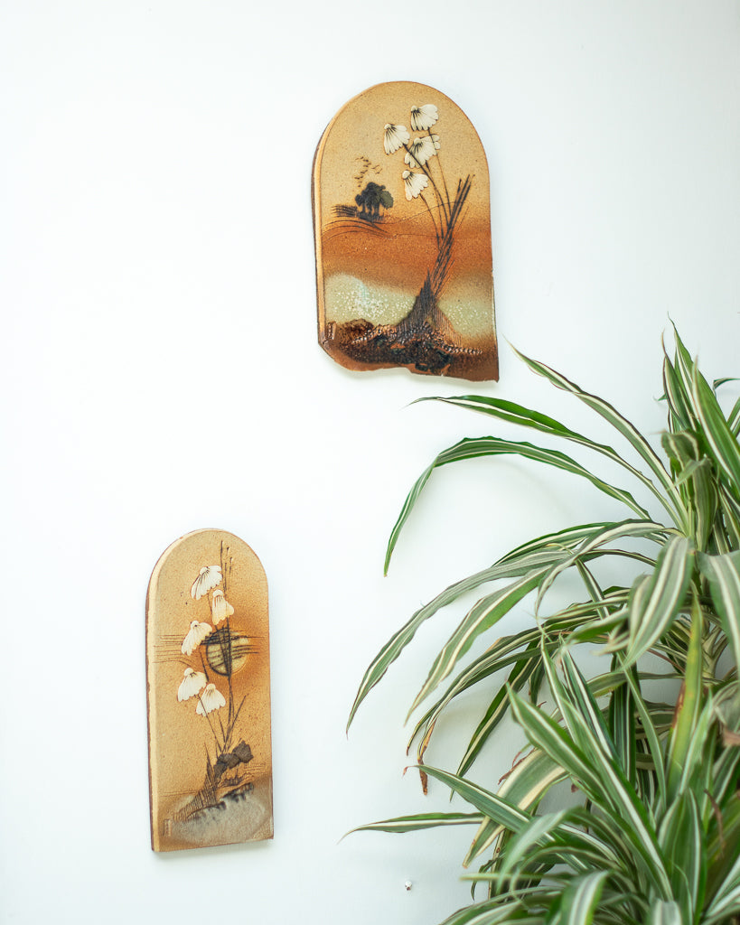Mid Century Ceramic Decorative Tile Plaque / Wall Art Set Paul Gooderham