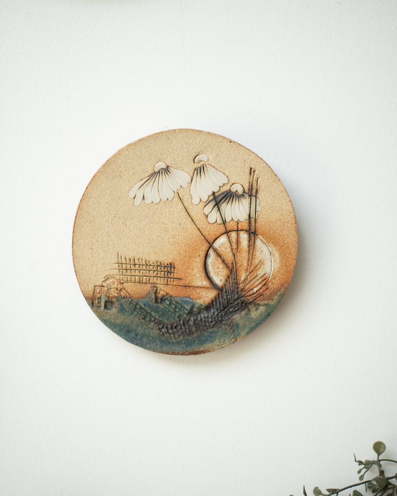 Mid Century Ceramic Decorative Tile Plaque / Wall Art Set Paul Gooderham