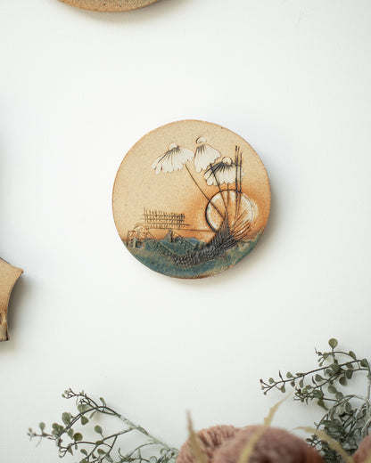 Mid Century Ceramic Decorative Tile Plaque / Wall Art Set Paul Gooderham