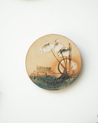 Mid Century Ceramic Decorative Tile Plaque / Wall Art Set Paul Gooderham