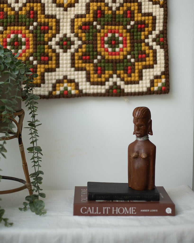 African Brutalist Figure Statue Sculpture