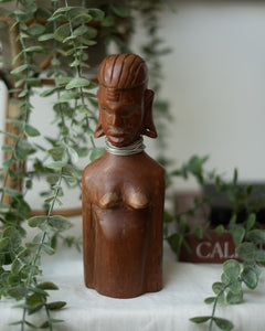 African Brutalist Figure Statue Sculpture