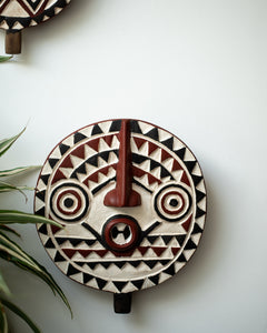 Antique African Wall Mounted Masks (Pair) Bobo Tribe