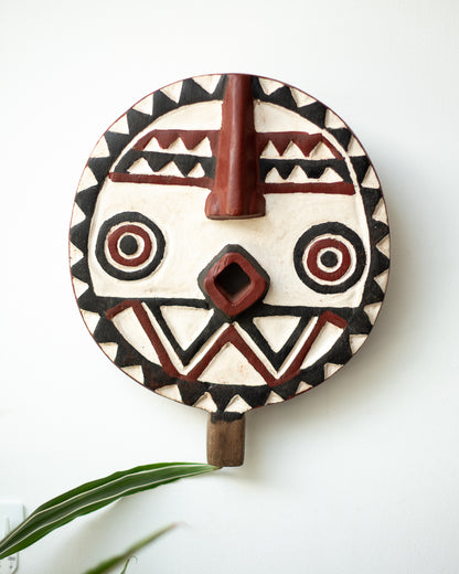 Antique African Wall Mounted Masks (Pair) Bobo Tribe