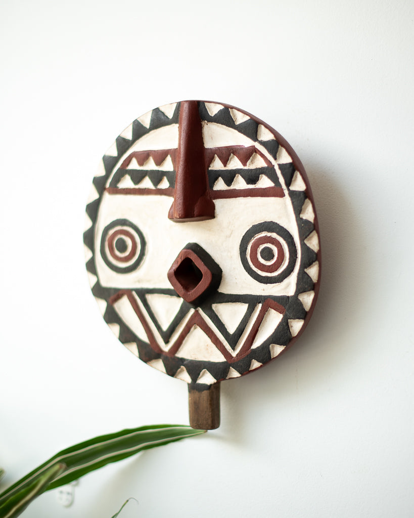 Antique African Wall Mounted Masks (Pair) Bobo Tribe