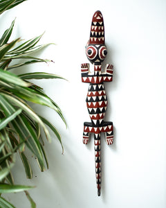 Antique African Wall Mounted Masks (Crocodile) Bobo Tribe