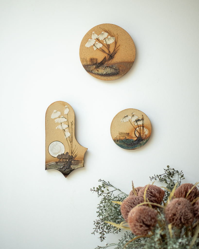 Mid Century Ceramic Decorative Tile Plaque / Wall Art Set Paul Gooderham