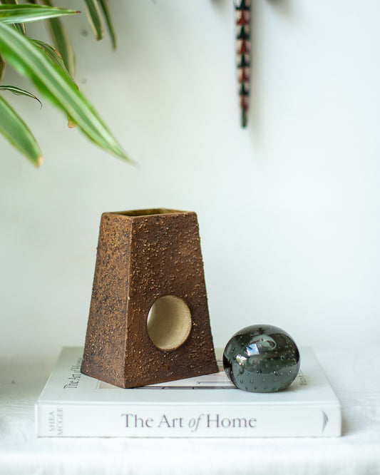 Mid Century Brutalist Studio Pottery Vase