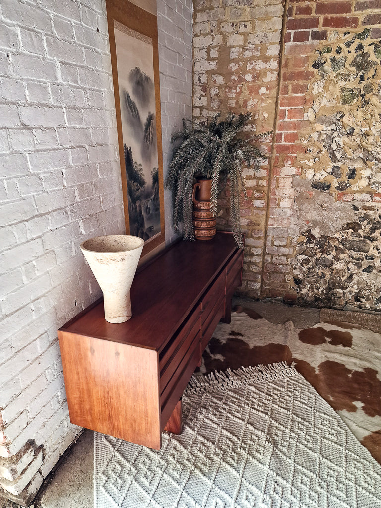Mid Century Large Teak Sideboard / Chest of Drawers