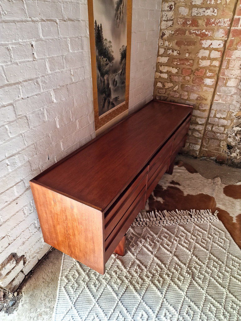 Mid Century Large Teak Sideboard / Chest of Drawers
