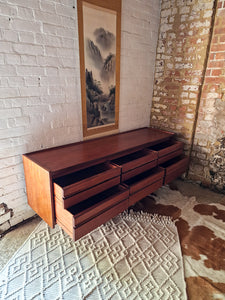 Mid Century Large Teak Sideboard / Chest of Drawers