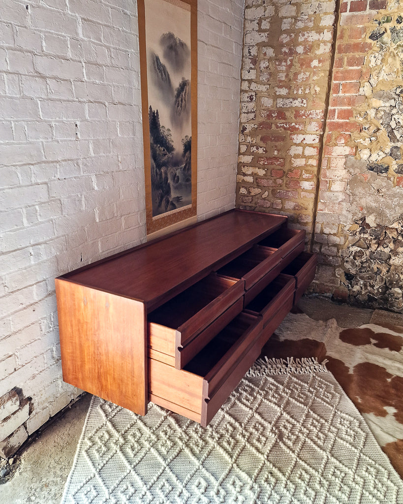 Mid Century Large Teak Sideboard / Chest of Drawers