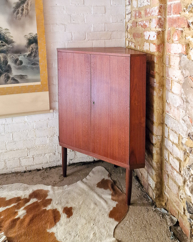 Mid Century Danish Teak Drinks Cabinet