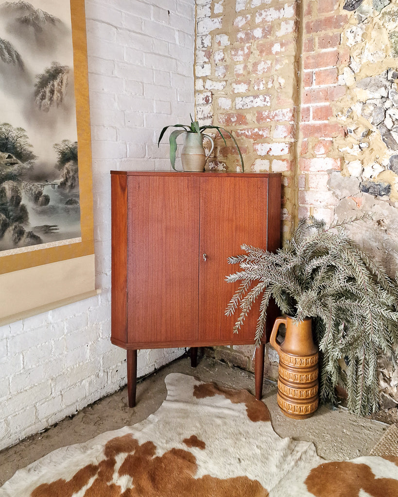 Mid Century Danish Teak Drinks Cabinet
