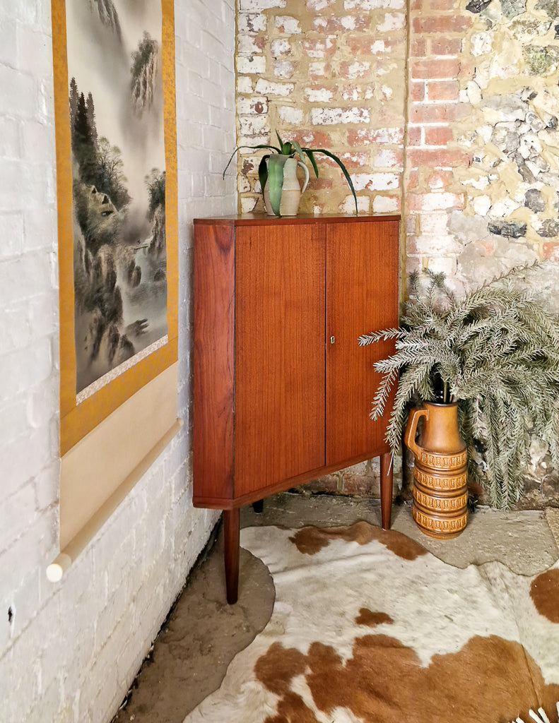 Mid Century Danish Teak Drinks Cabinet