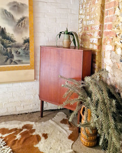 Mid Century Danish Teak Drinks Cabinet