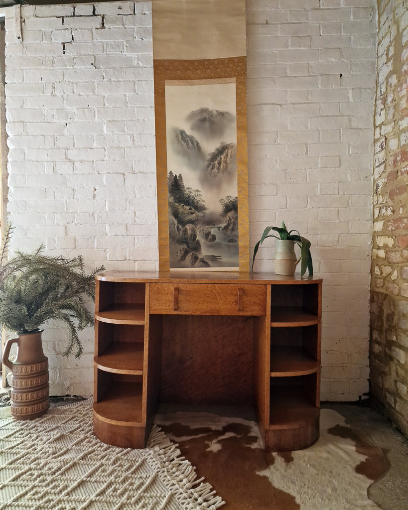 Art Deco Birdseye Maple Desk