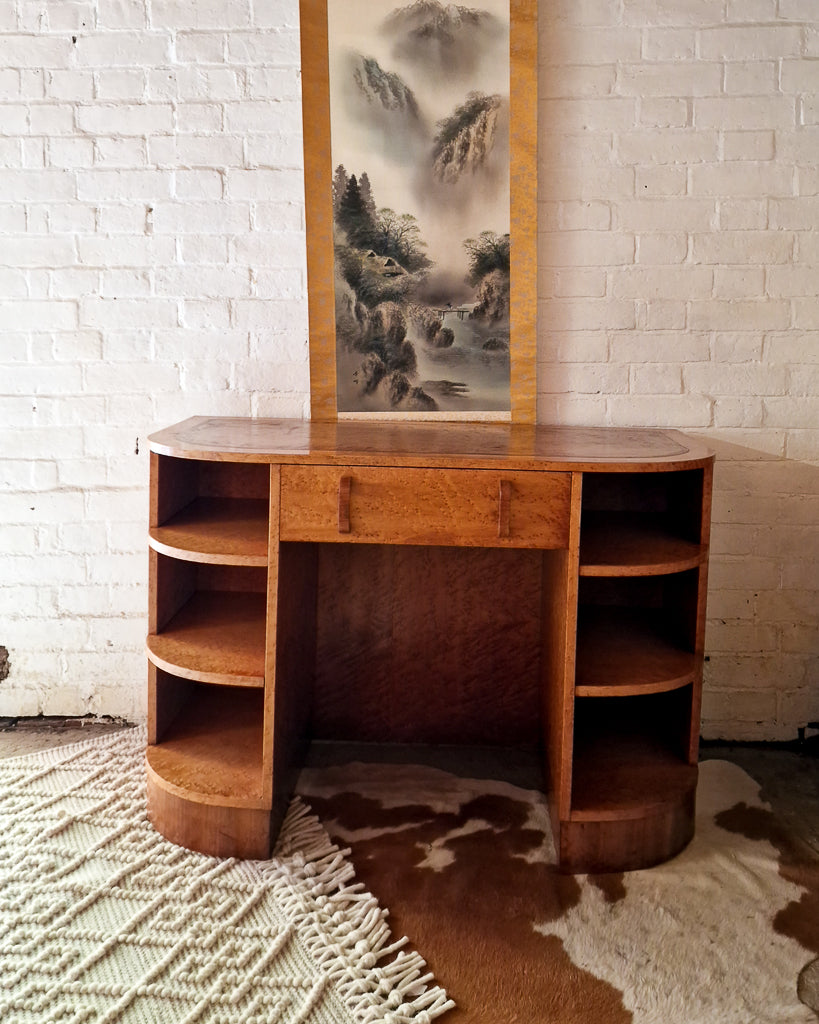 Art Deco Birdseye Maple Desk