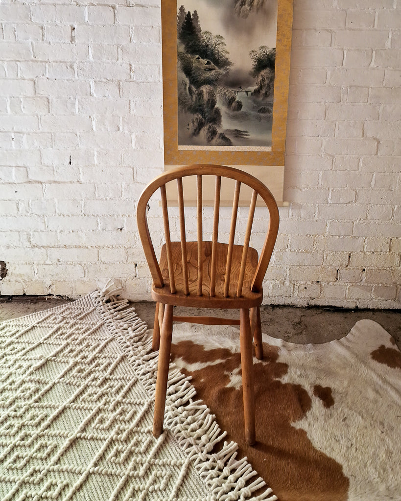 Mid Century Ercol Elm Dining Table and Four Chairs