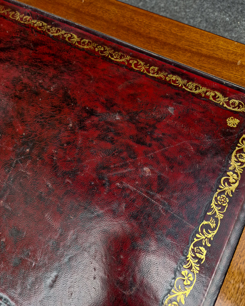 Antique Mahogany Pedestal Desk