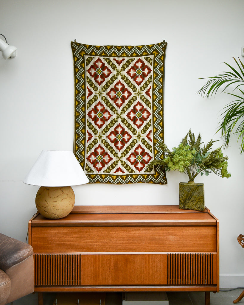 Norwegian Wool Tapestry Wall Hanging