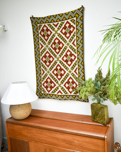 Norwegian Wool Tapestry Wall Hanging