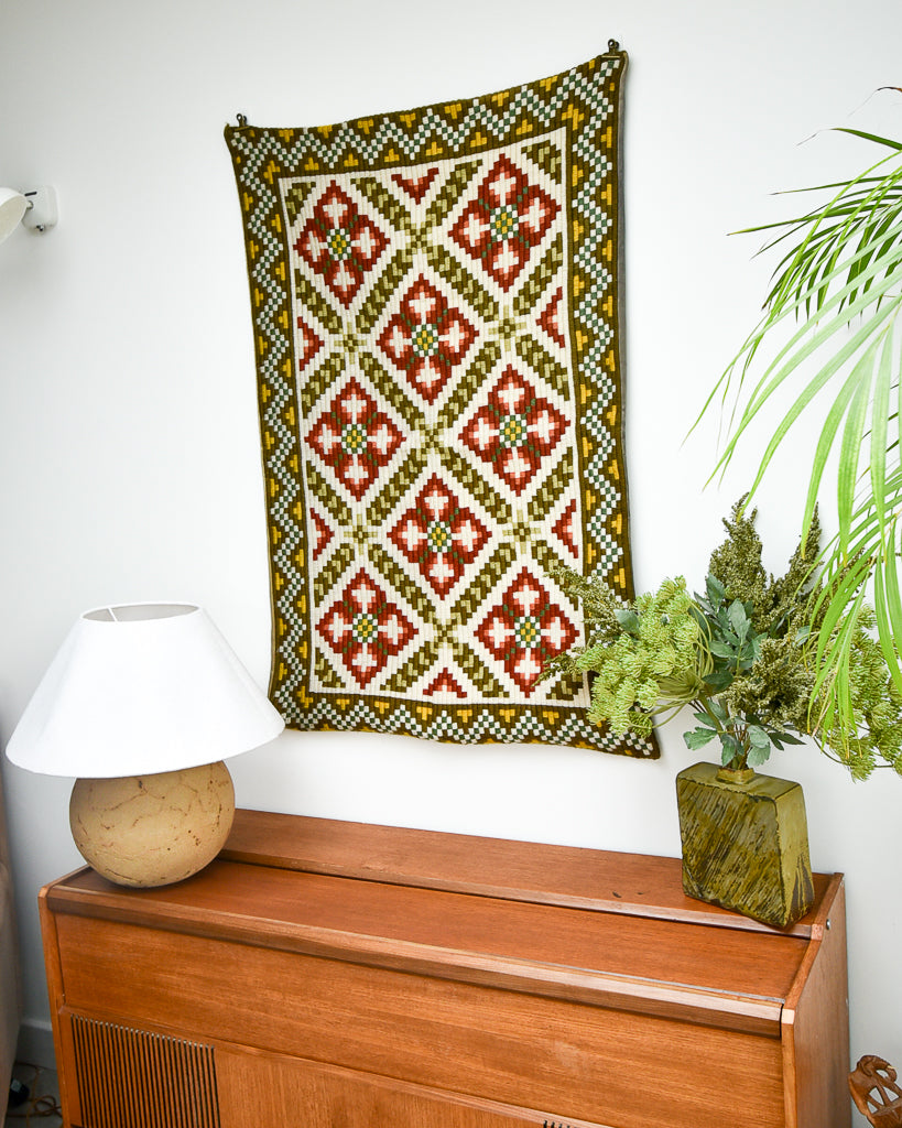Norwegian Wool Tapestry Wall Hanging