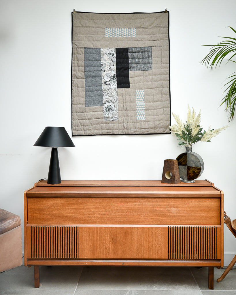 Handmade Recycled Material Patchwork Wall Hanging