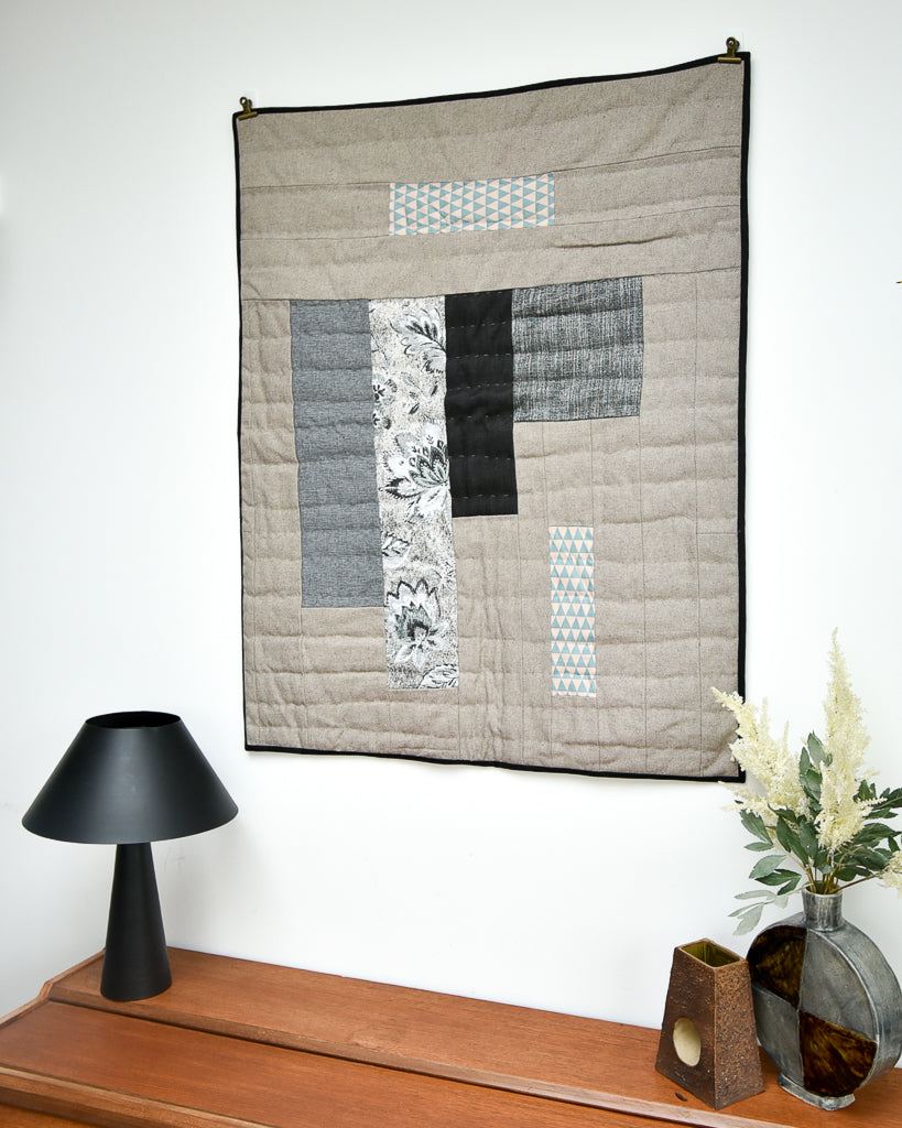 Handmade Recycled Material Patchwork Wall Hanging
