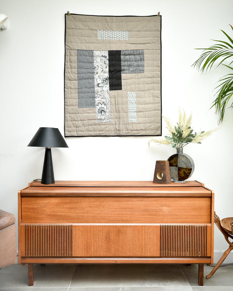 Handmade Recycled Material Patchwork Wall Hanging