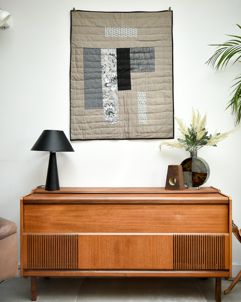 Handmade Recycled Material Patchwork Wall Hanging