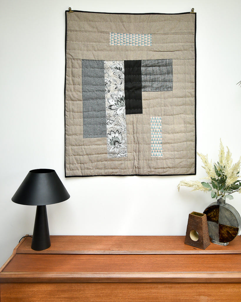 Handmade Recycled Material Patchwork Wall Hanging