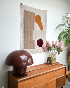 Handmade Recycled Material Patchwork Wall Hanging