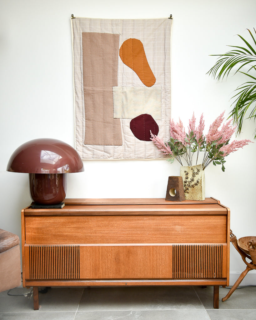 Handmade Recycled Material Patchwork Wall Hanging