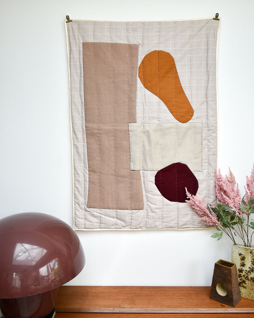 Handmade Recycled Material Patchwork Wall Hanging